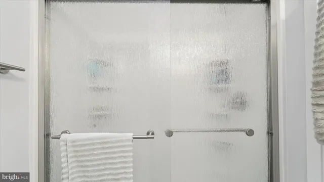 a close up of a shower