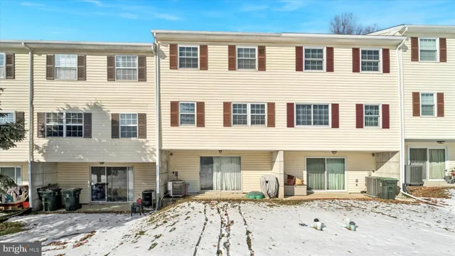 a front view of a building