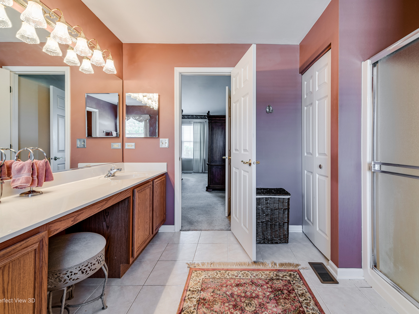 1606 Creekside Circle Minooka, IL 60447 - Photo 21 of 30 a bathroom with a sink a toilet and a mirror