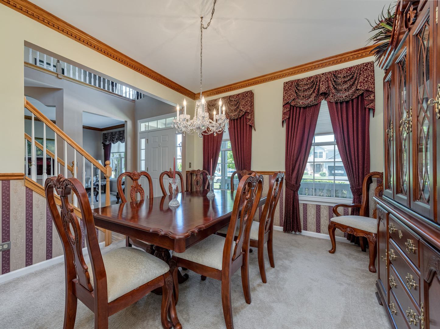 1606 Creekside Circle Minooka, IL 60447 - Photo 4 of 30 a view of a dining room with furniture window and wooden floor