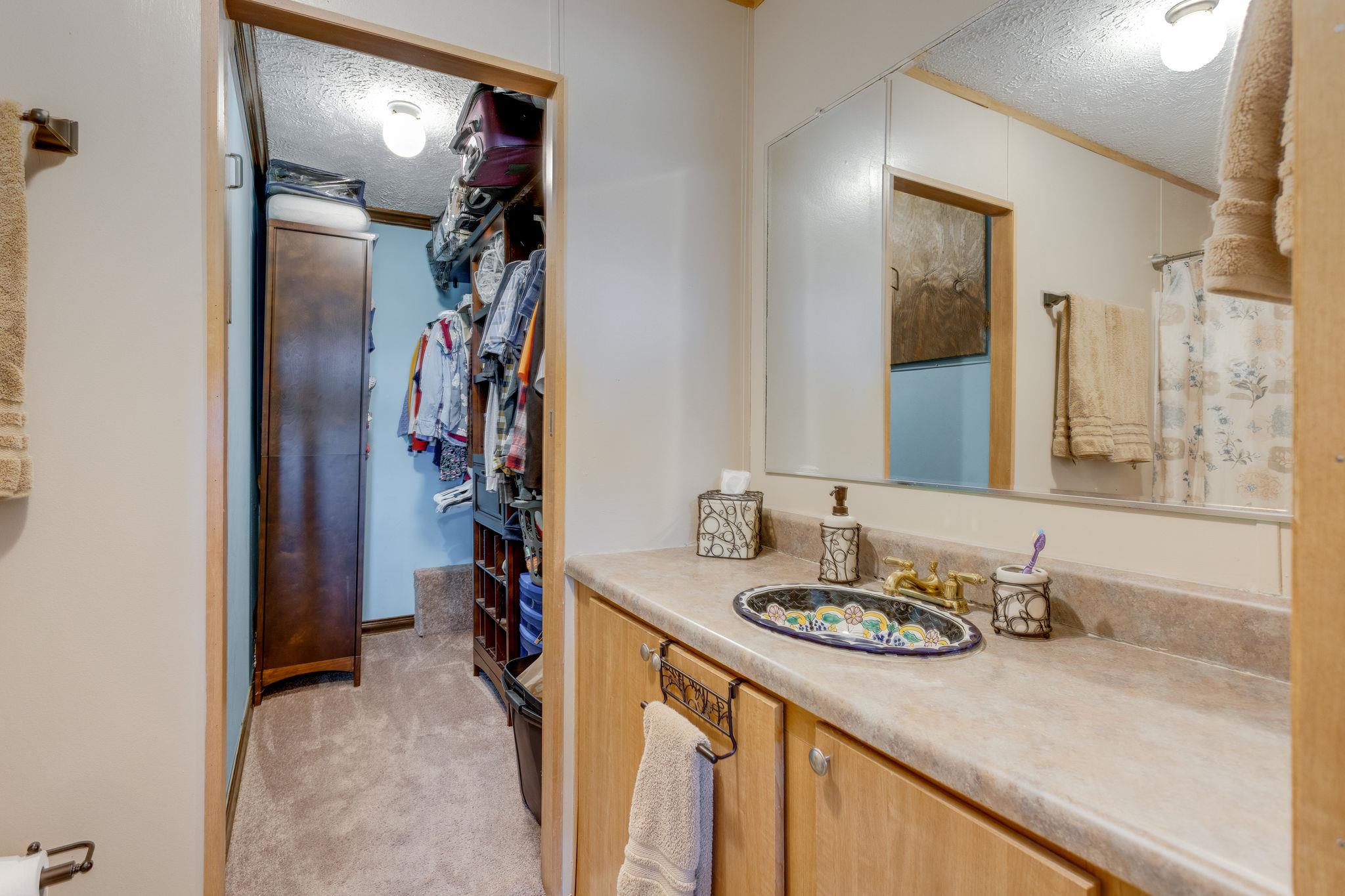 204 Screamer Road Lynnville, TN 38472 - Photo 14 of 18 Master Private Bath with Walk-In Closet