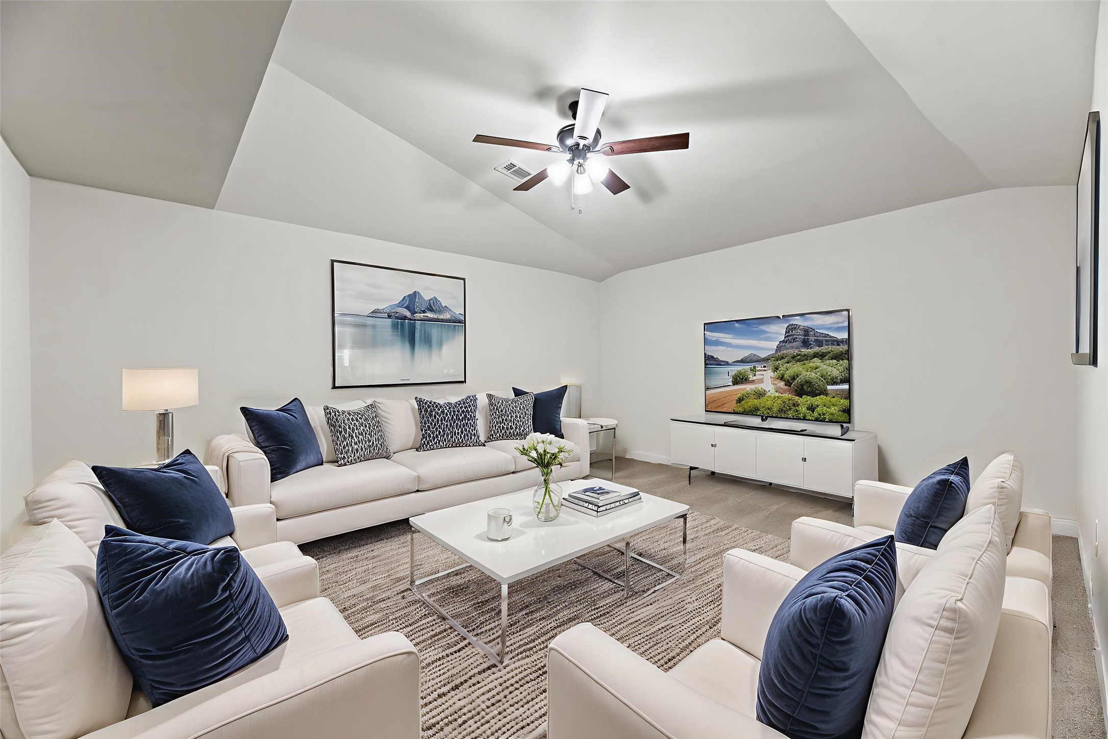4510 Cedarfield Road Katy, TX 77494 - Photo 14 of 24 a living room with furniture and a rug