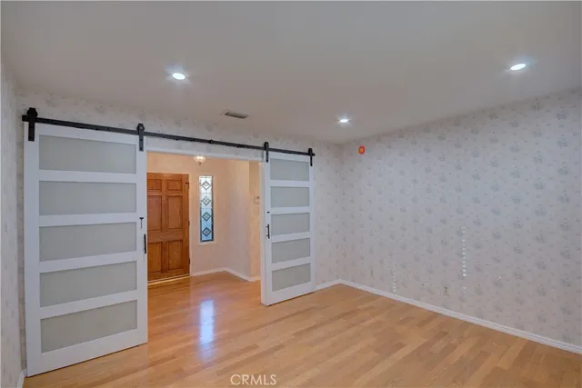 a house view with a garden space