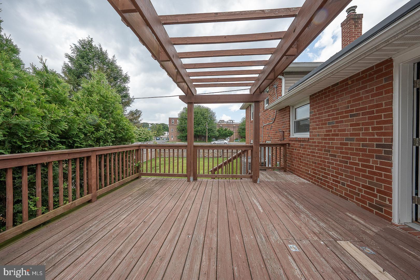 20 Fairview Road Swarthmore, PA 19081 - Photo 52 of 57 a view of deck with wooden floor and fence