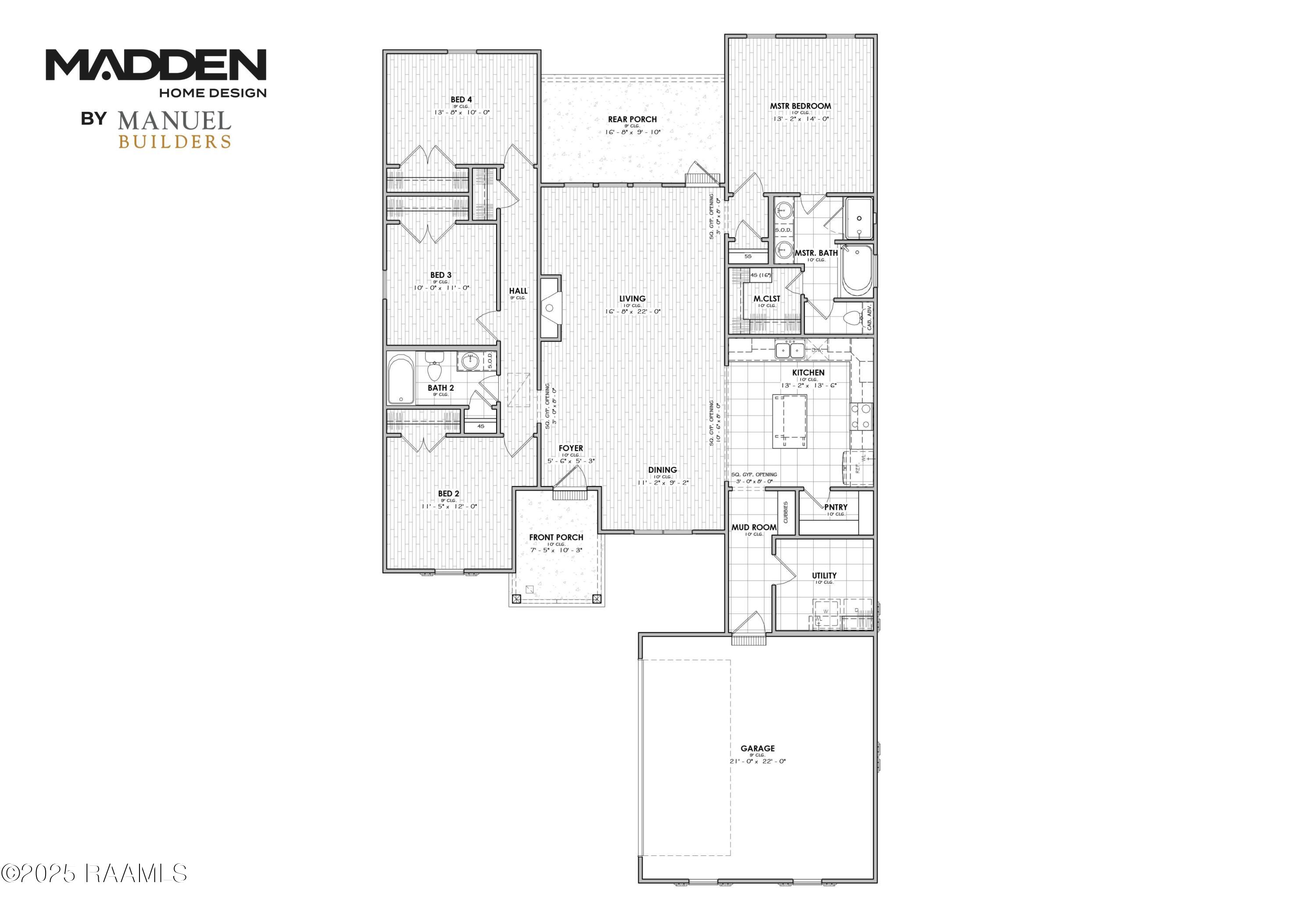 101 Gosling Way Lafayette, LA 70507 - Photo 44 of 54 Savannah II by Madden - Base Plan