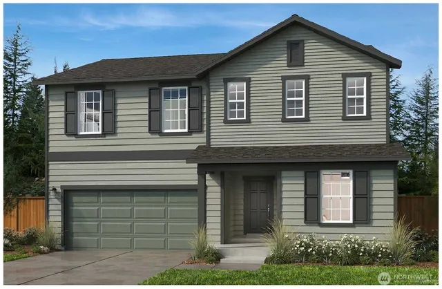 a front view of a house