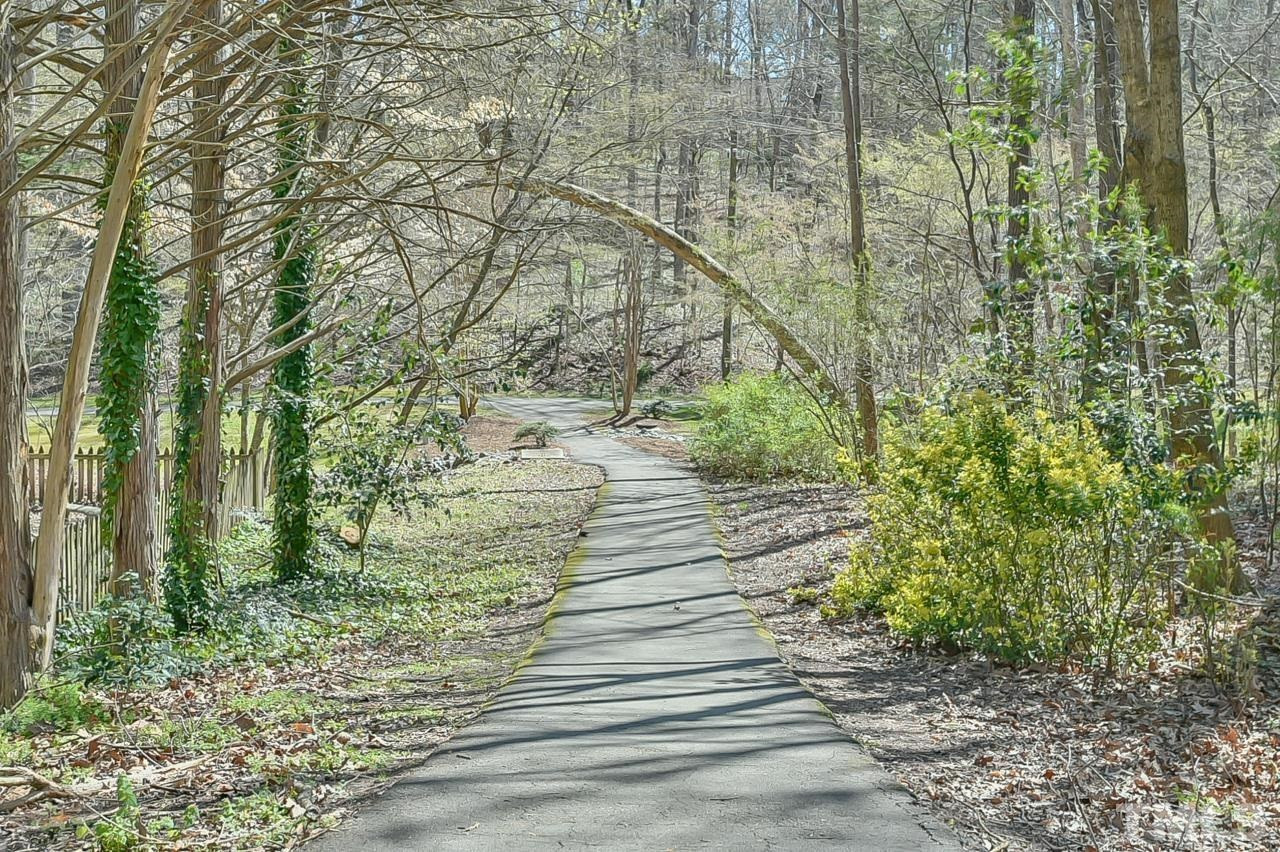 118 Shady Spring Place Durham, NC 27713 - Photo 27 of 33 a view of a yard with plants and trees