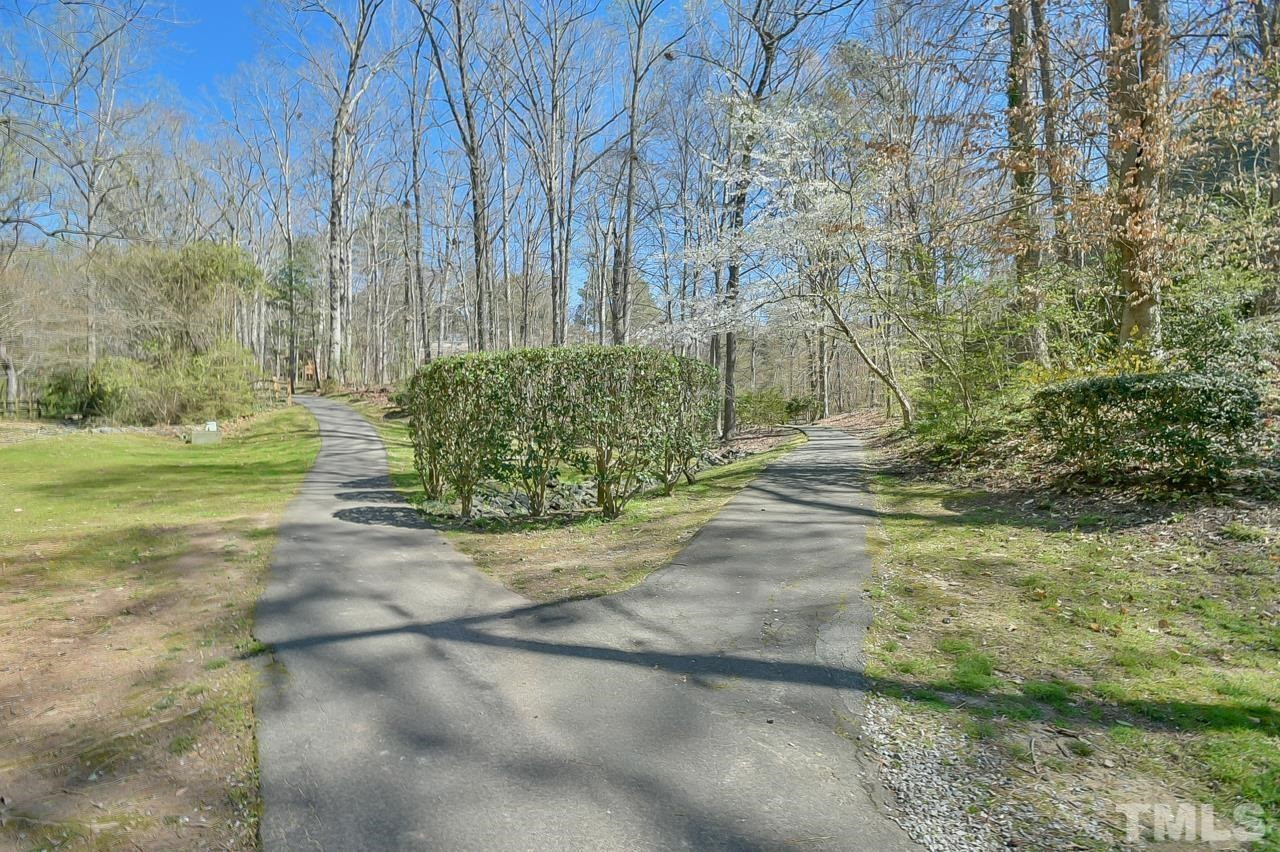 118 Shady Spring Place Durham, NC 27713 - Photo 29 of 33 a view of a yard with plants and large trees