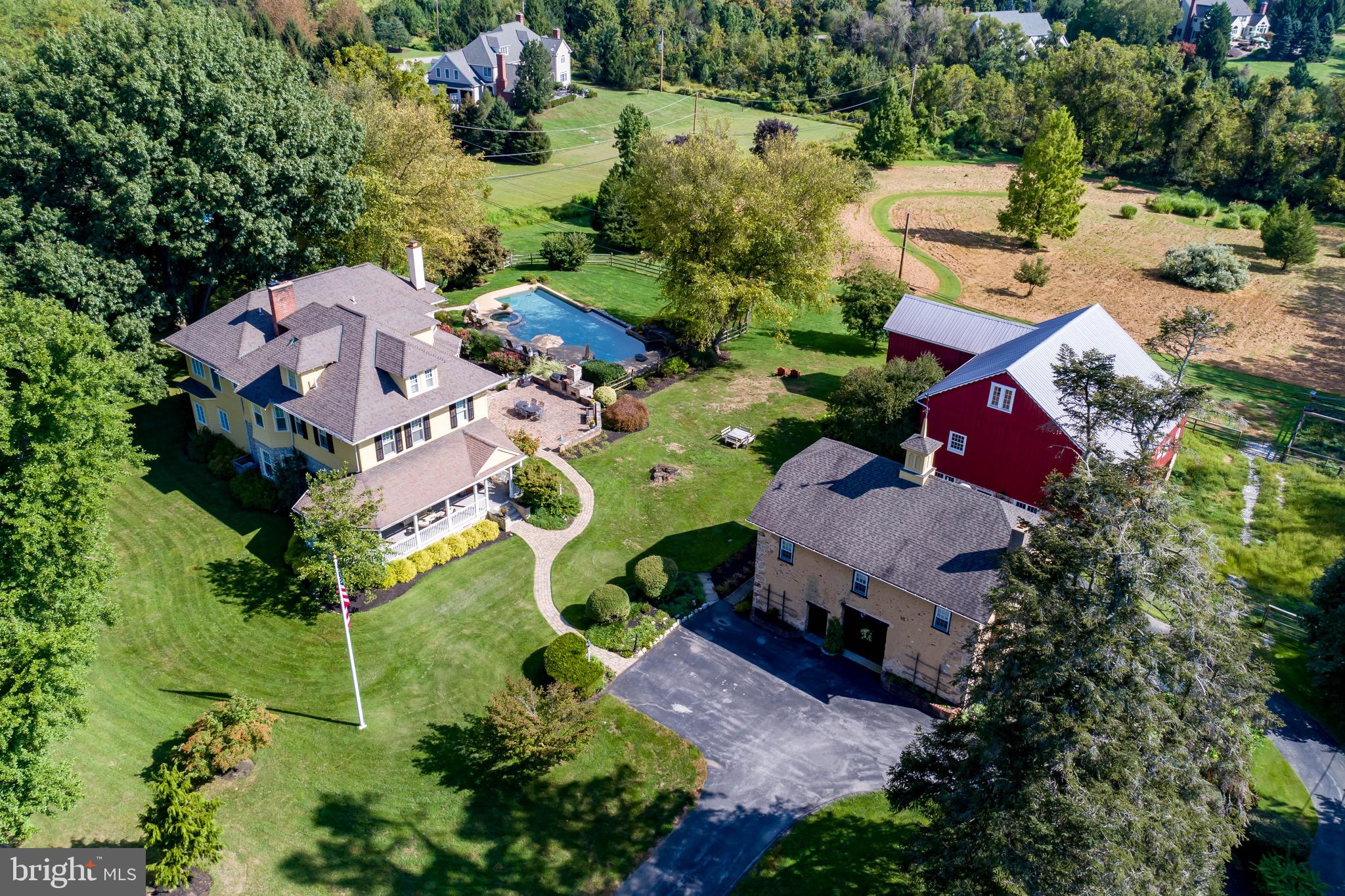 1571 North Valley Road Malvern, PA 19355 - Photo 1 of 93 Aerial view of magnificent property!