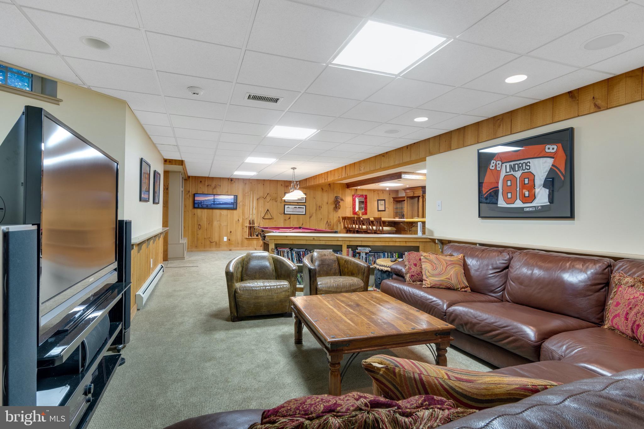 1571 North Valley Road Malvern, PA 19355 - Photo 58 of 93 Finished basement with TV area