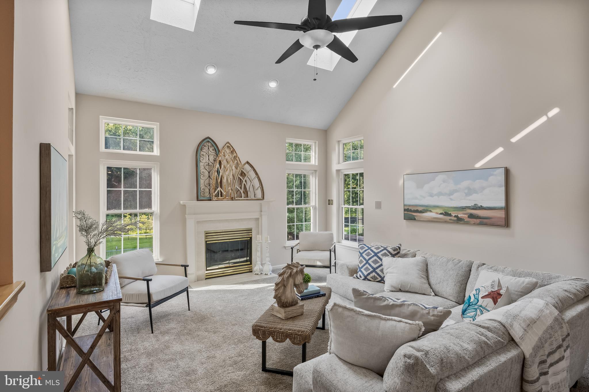 154 Preakness Drive Mount Laurel, NJ 08054 - Photo 11 of 49 a living room with furniture and a fireplace