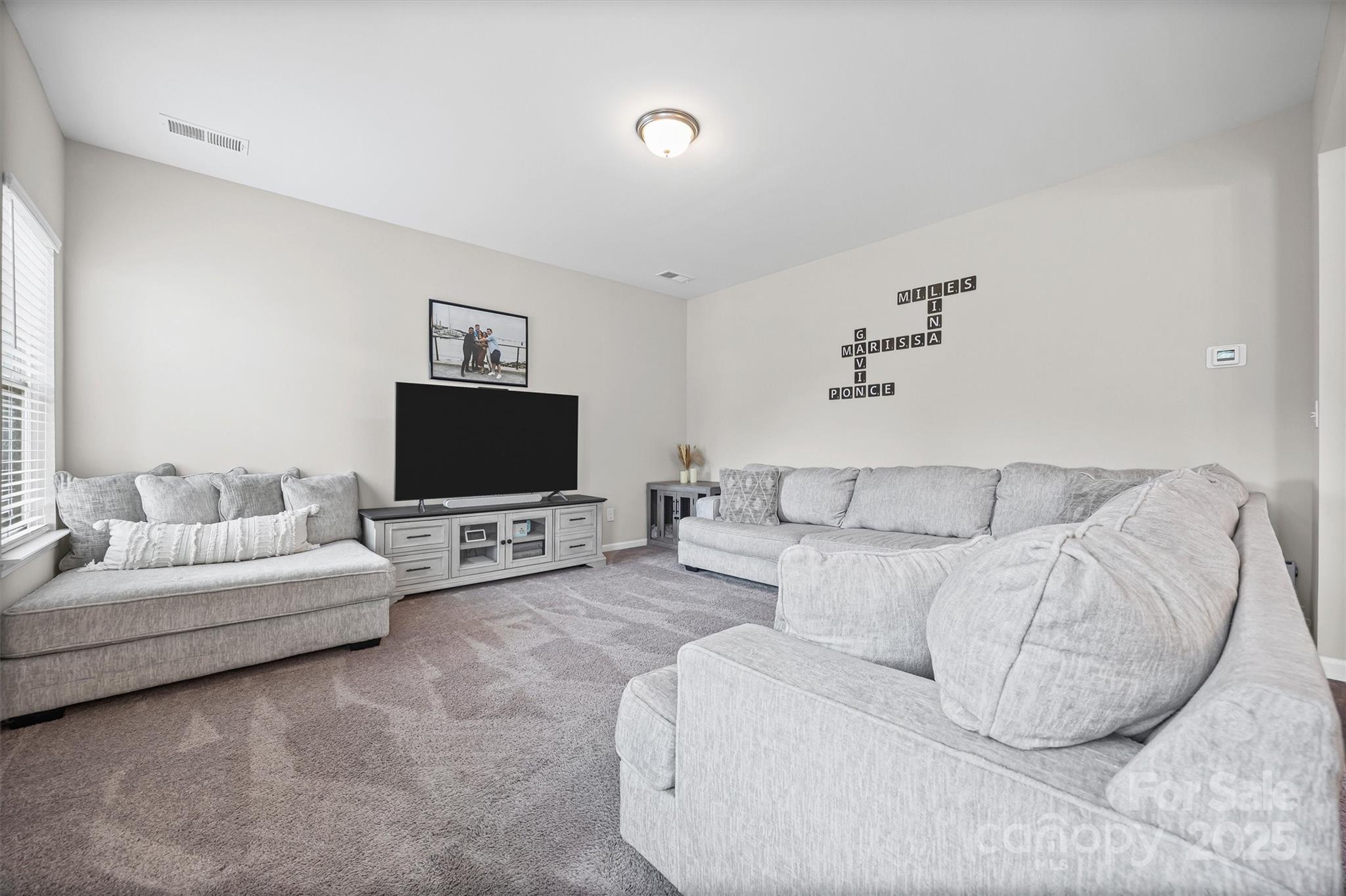 328 Cold Crk Way Mount Holly, NC 28120 - Photo 5 of 24 a living room with furniture and a flat screen tv