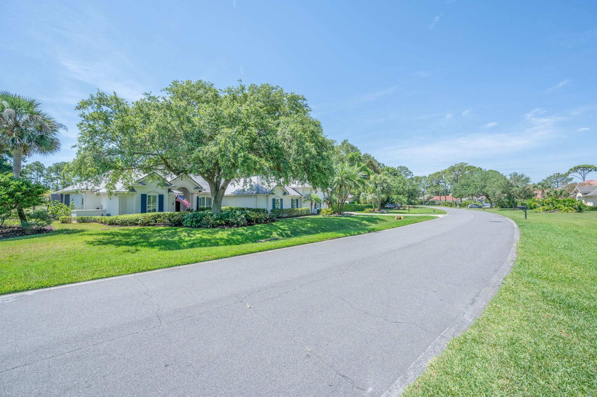 248 Marshside Drive St. Augustine, FL 32080 - Photo 58 of 78 a view of a house with a big yard and large trees