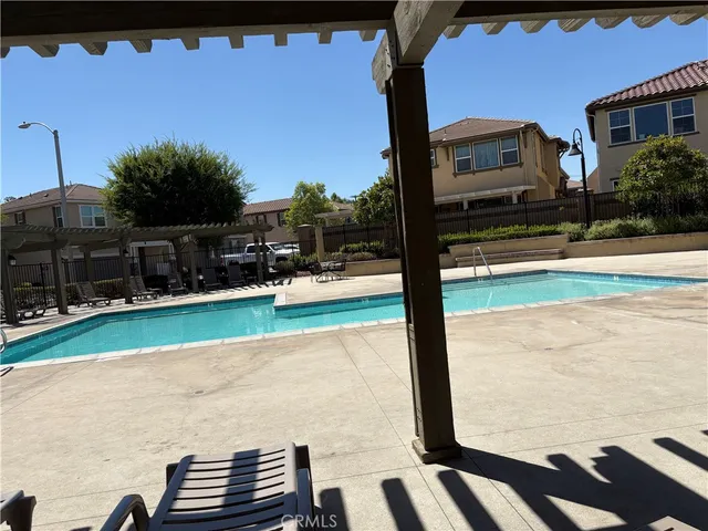 a view of a terrace with outdoor space