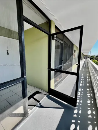 a balcony with an outdoor space