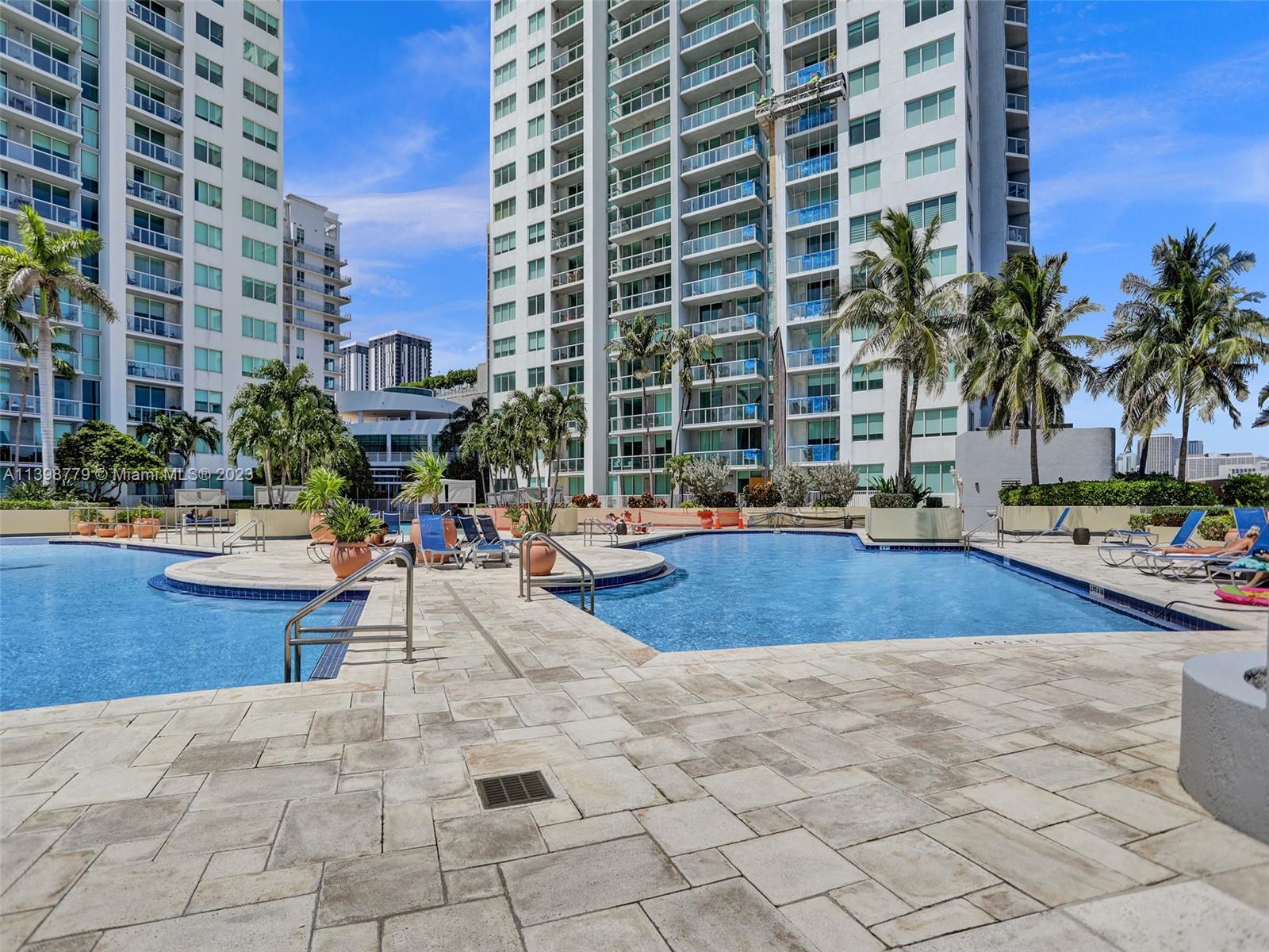 244 Biscayne Boulevard, Unit 439 Miami, FL 33132 - Photo 45 of 49 a view of swimming pool with outdoor seating