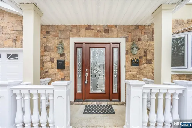 a view of front door of house
