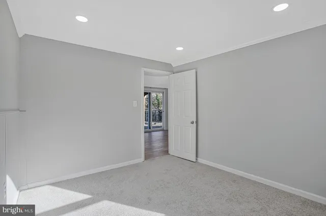 a view of an empty room