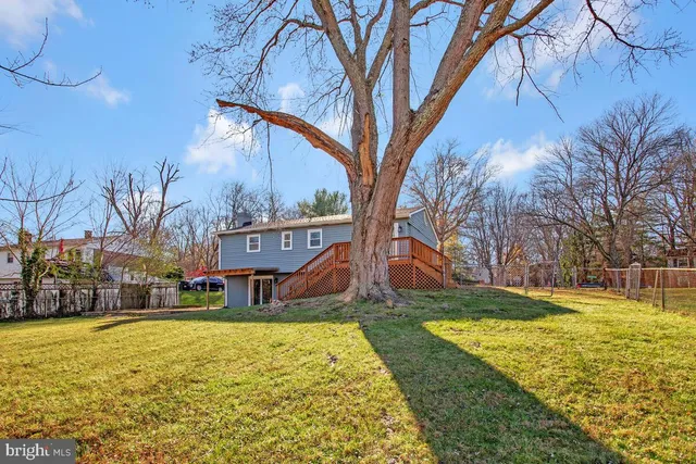 a house view with swimming pool in front of it