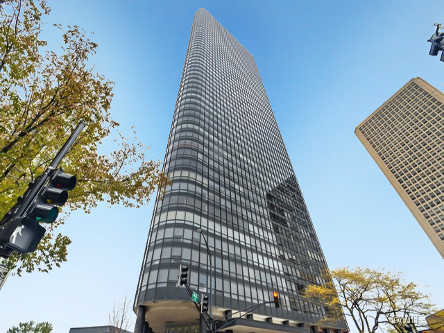 a front view of a building