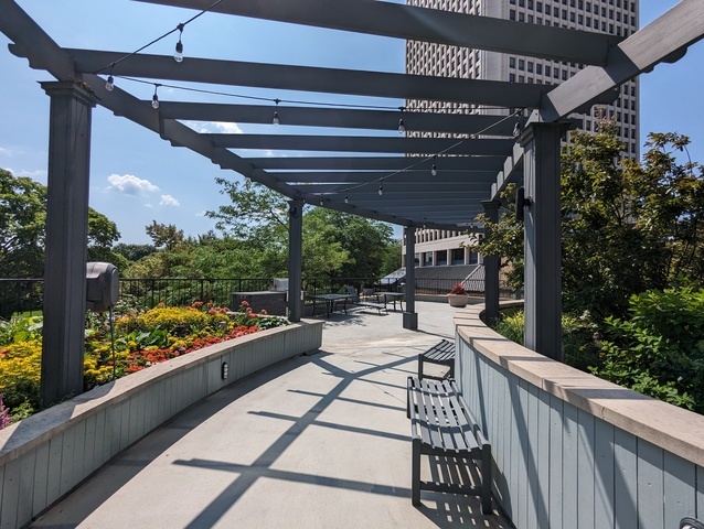 5415 North Sheridan Road, Unit 5305 Chicago, IL 60640 - Photo 12 of 16 a view of balcony with furniture and outdoor seating