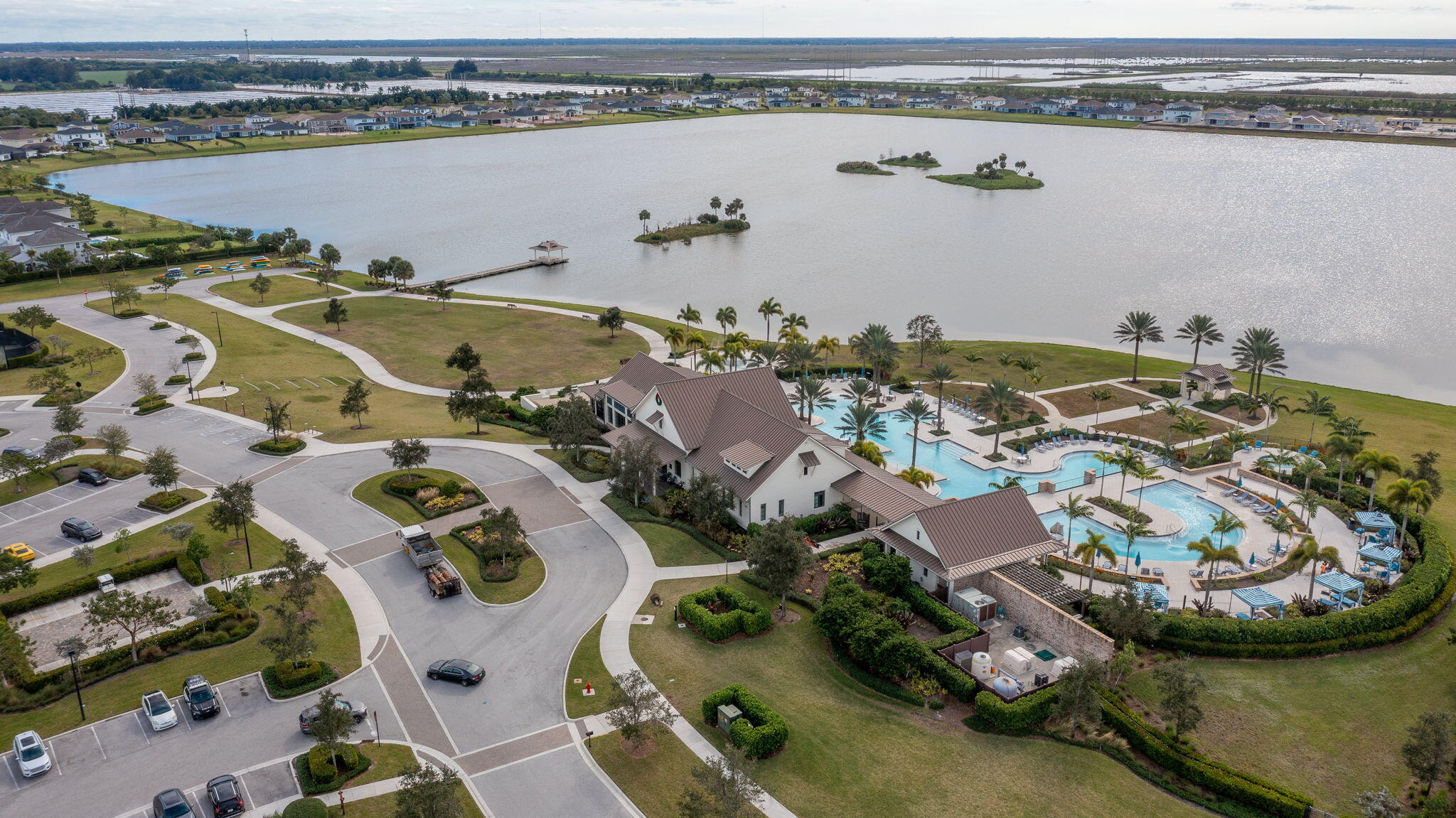 19546 Weathervane Way Loxahatchee, FL 33470 - Photo 55 of 63 an aerial view of a house with outdoor space