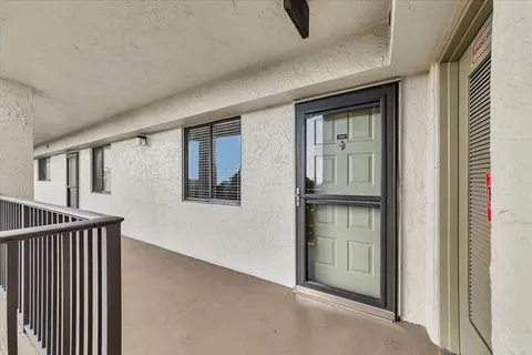 a view of a balcony with outdoor space