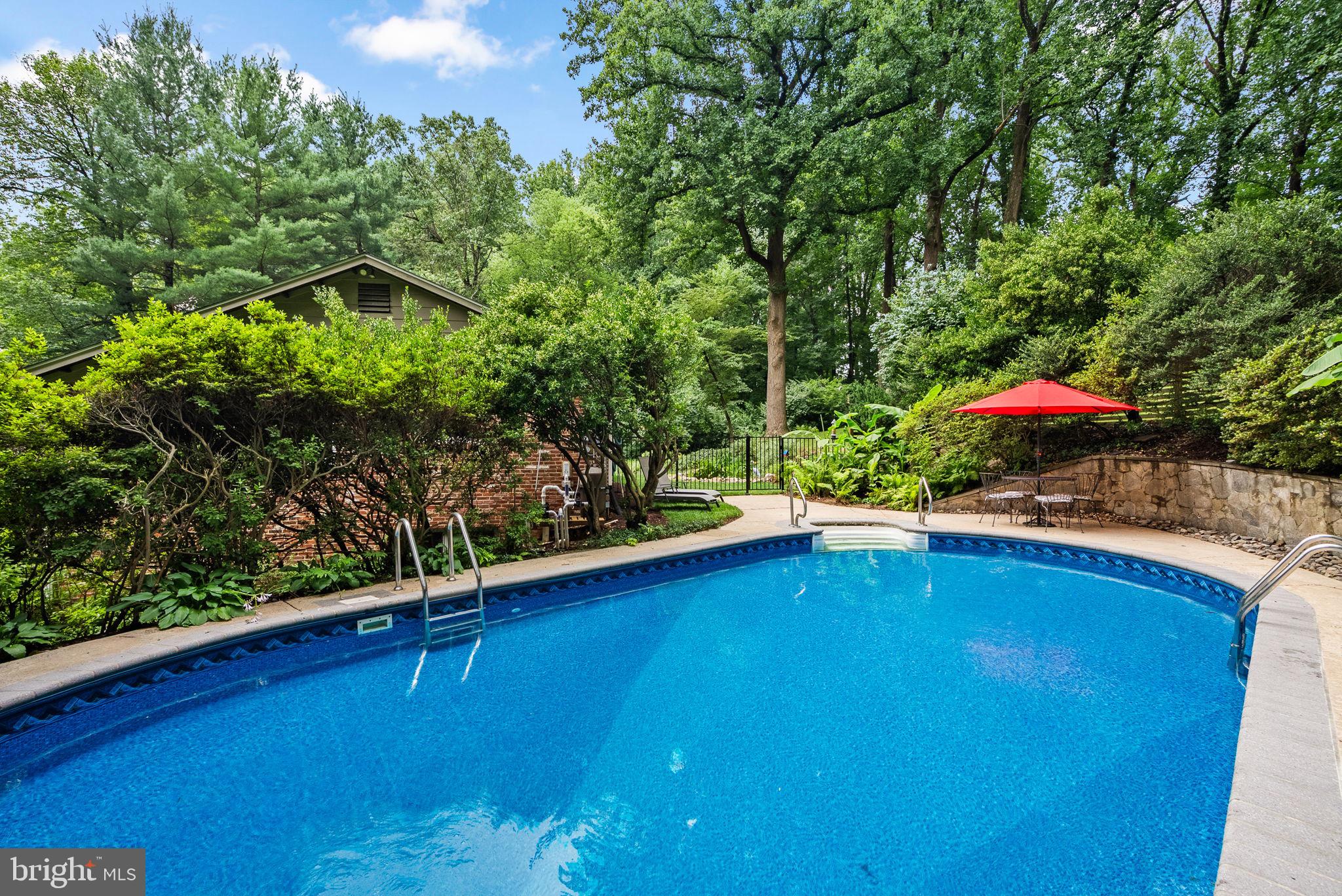 12806 Gaffney Road Silver Spring, MD 20904 - Photo 48 of 57 a small pool with outdoor seating and yard