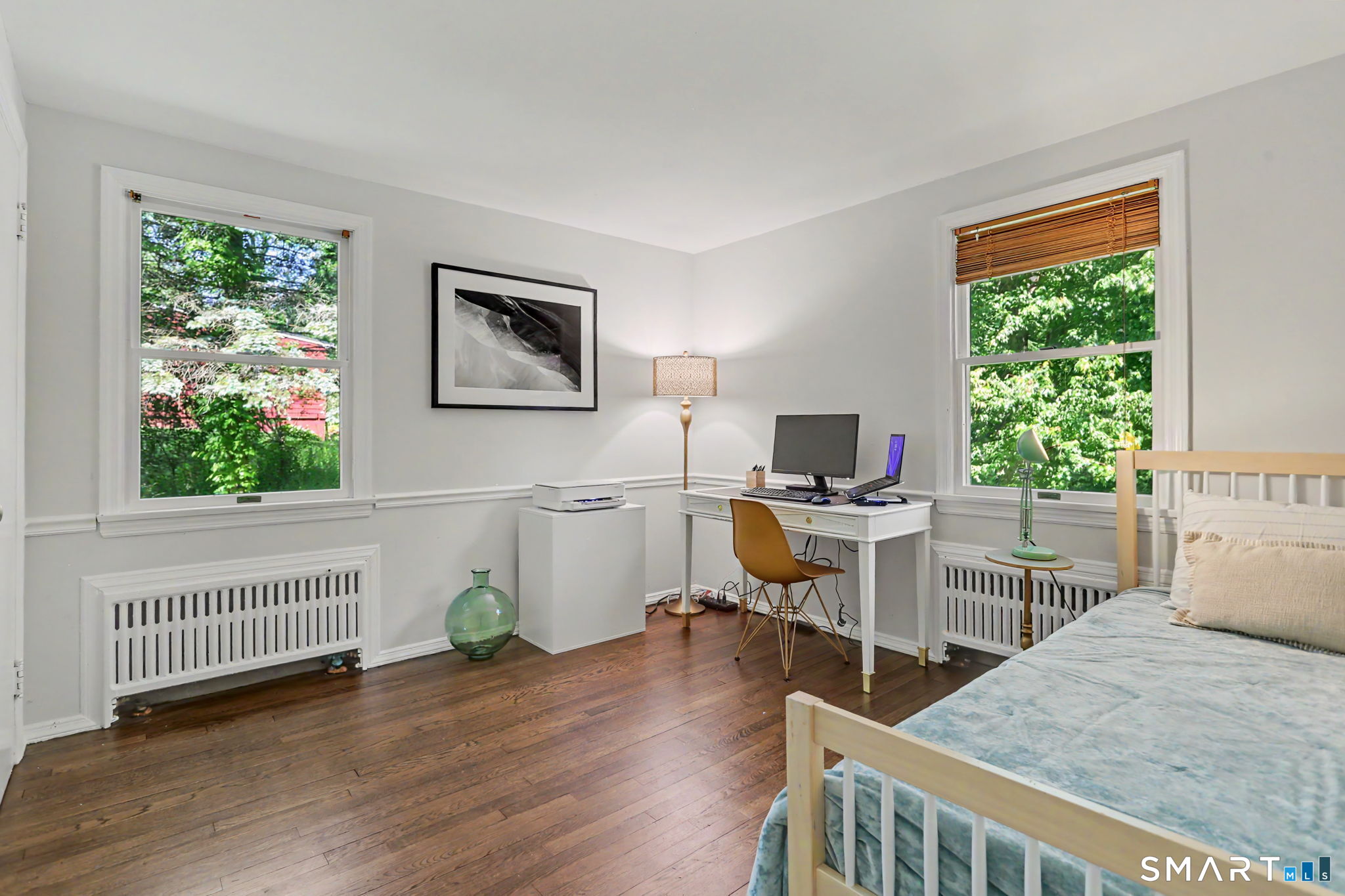 2 Rising Road Norwalk, CT 06850 - Photo 11 of 33 a workspace with furniture window and wooden floor