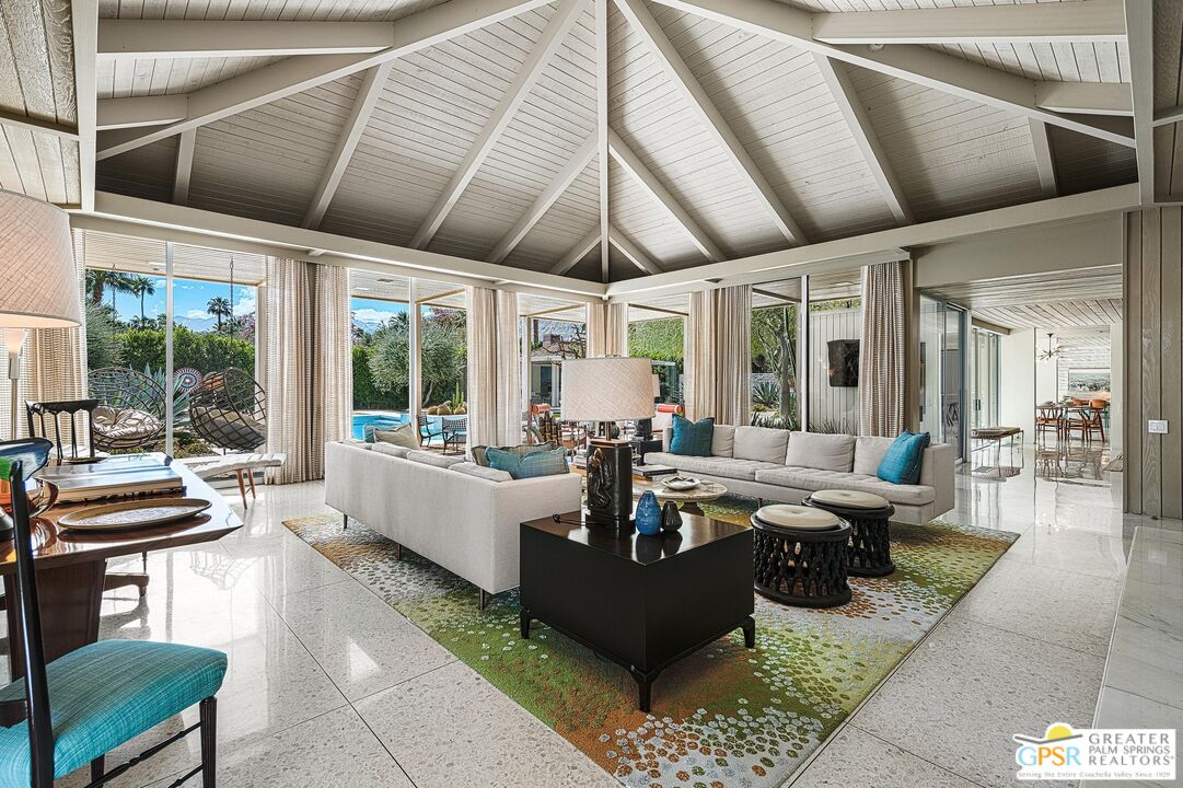 611 North Phillips Road Palm Springs, CA 92262 - Photo 3 of 10 a living room with furniture and a large window