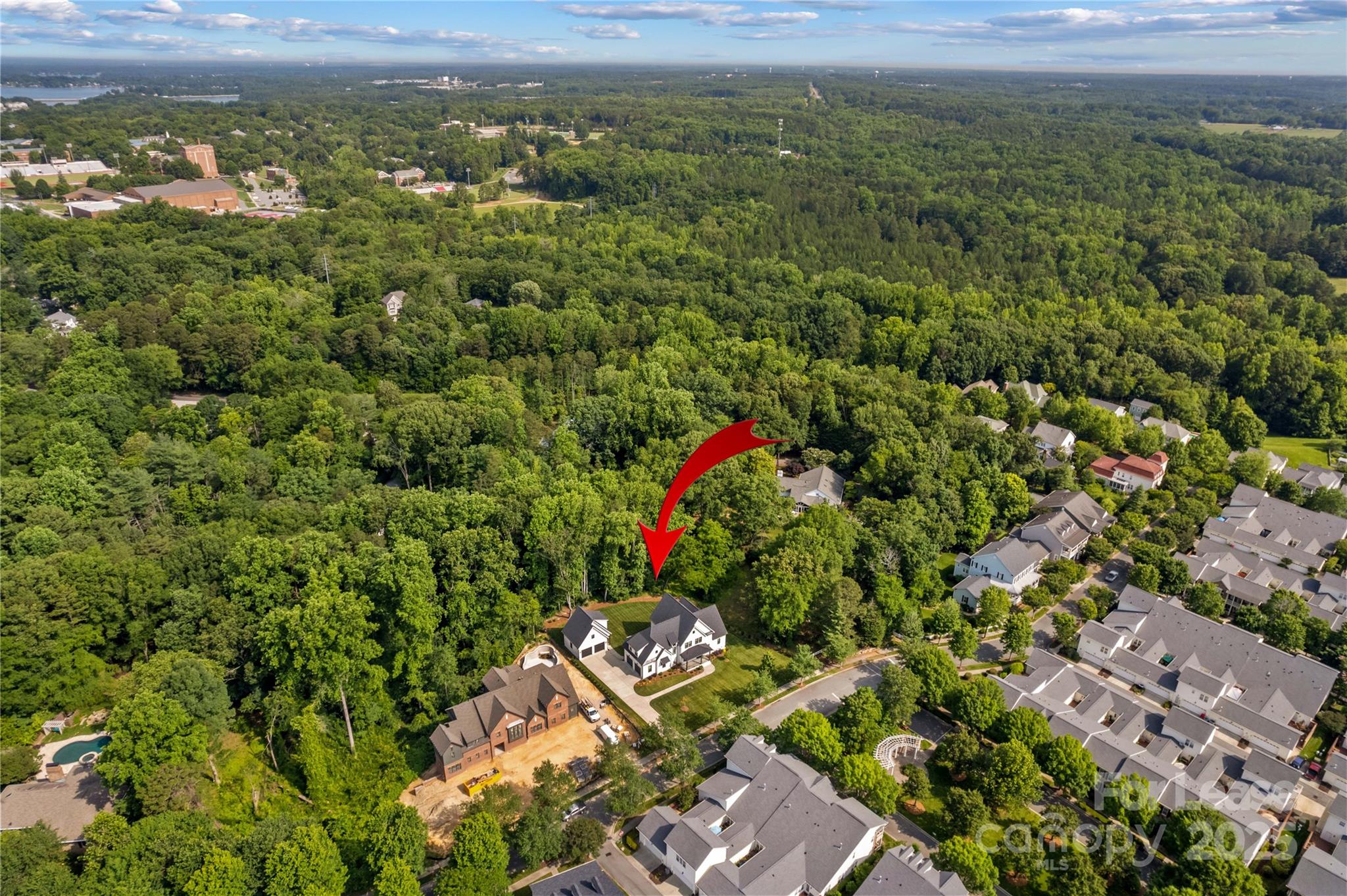 269 Conroy Avenue Davidson, NC 28036 - Photo 48 of 48 an aerial view of a houses with a yard