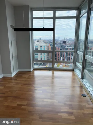 a view of a balcony with an outdoor space