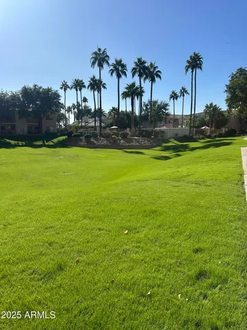 a view of a green field