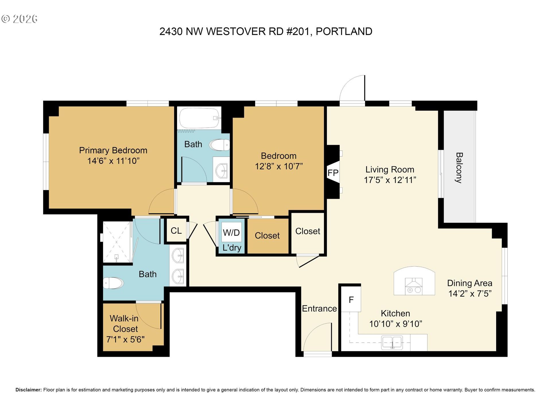 2430 Northwest Westover Road, Unit 201 Portland, OR 97210 - Photo 48 of 48 Floor Plan