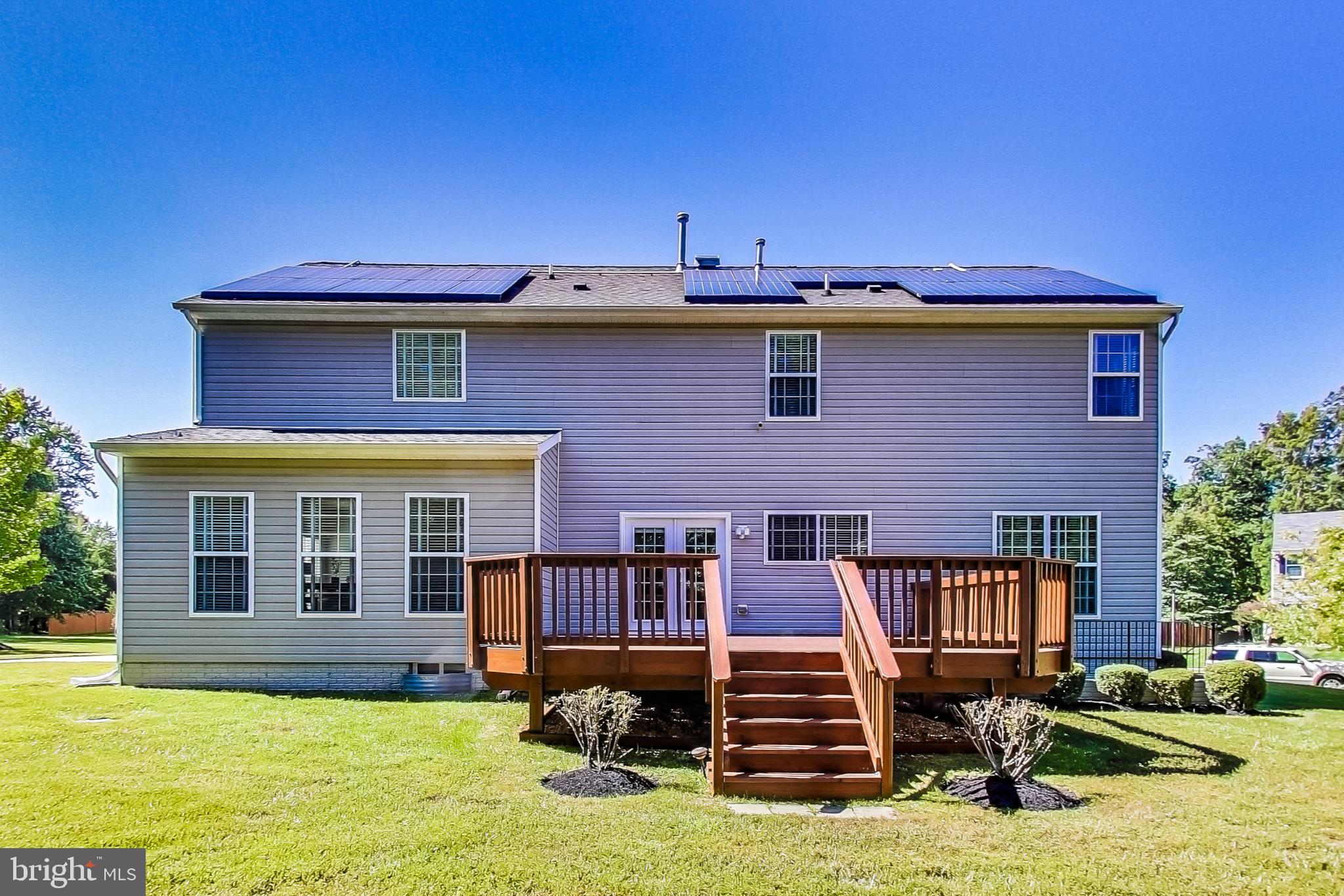 16708 Mannington Road Accokeek, MD 20607 - Photo 45 of 54 Rear Home View with Large Deck