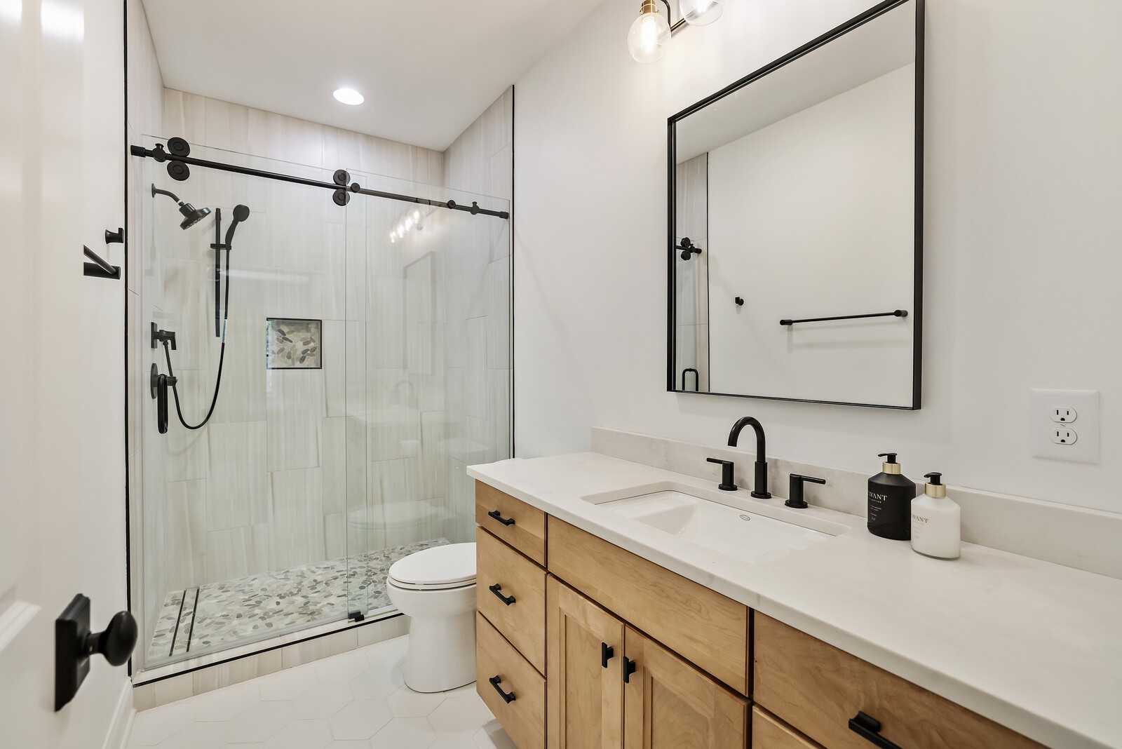 3755 Holmes Gap Road Watertown, TN 37184 - Photo 37 of 71 a bathroom with a shower sink vanity mirror and toilet