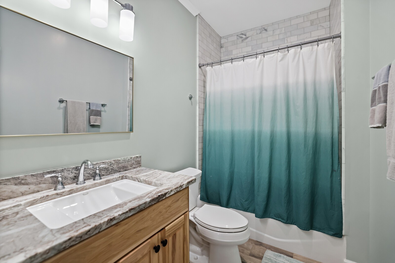 3755 Holmes Gap Road Watertown, TN 37184 - Photo 55 of 71 a bathroom with a granite countertop sink toilet and shower