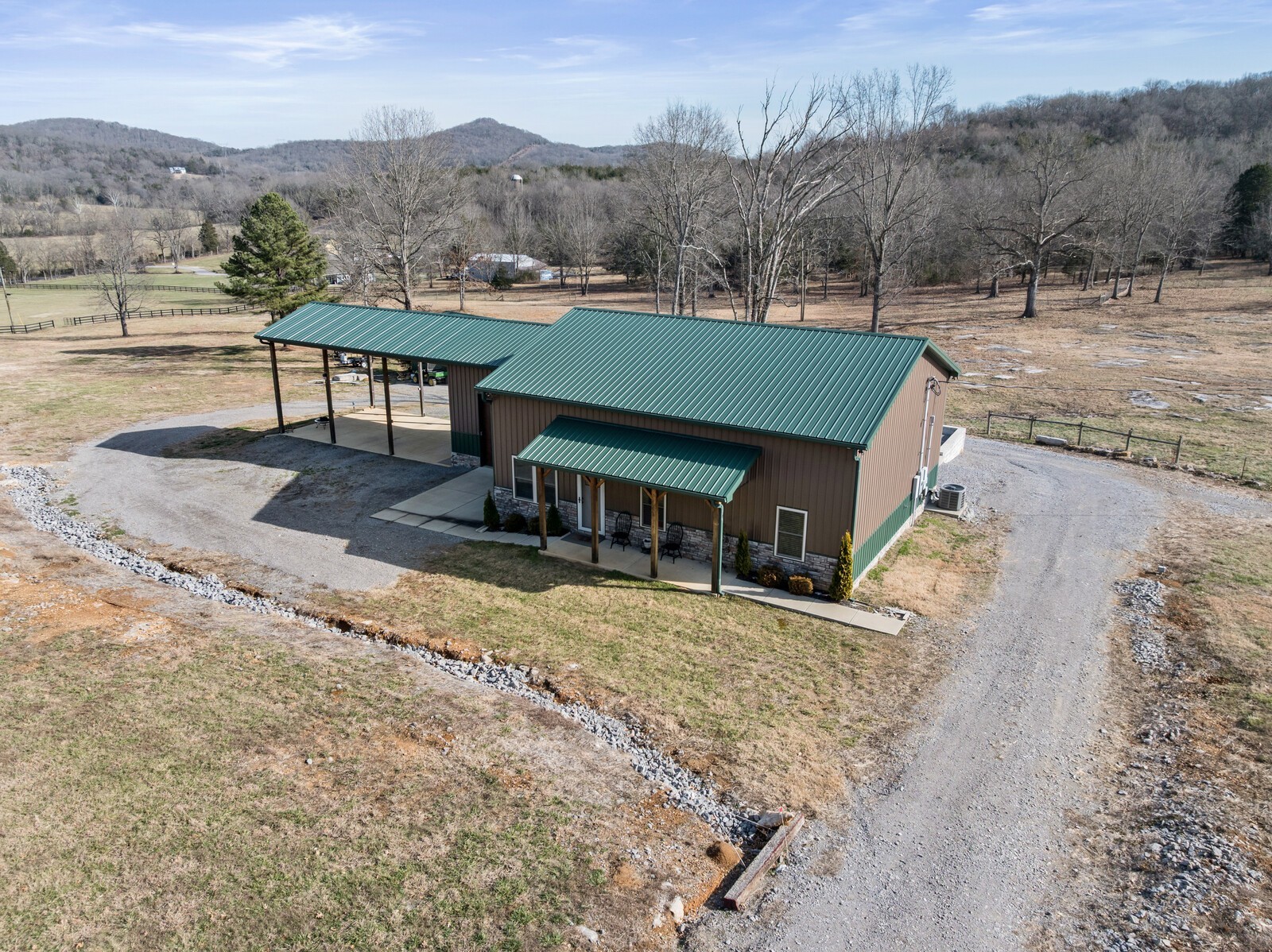 3755 Holmes Gap Road Watertown, TN 37184 - Photo 62 of 71 an aerial view of a house with a yard and mountain view