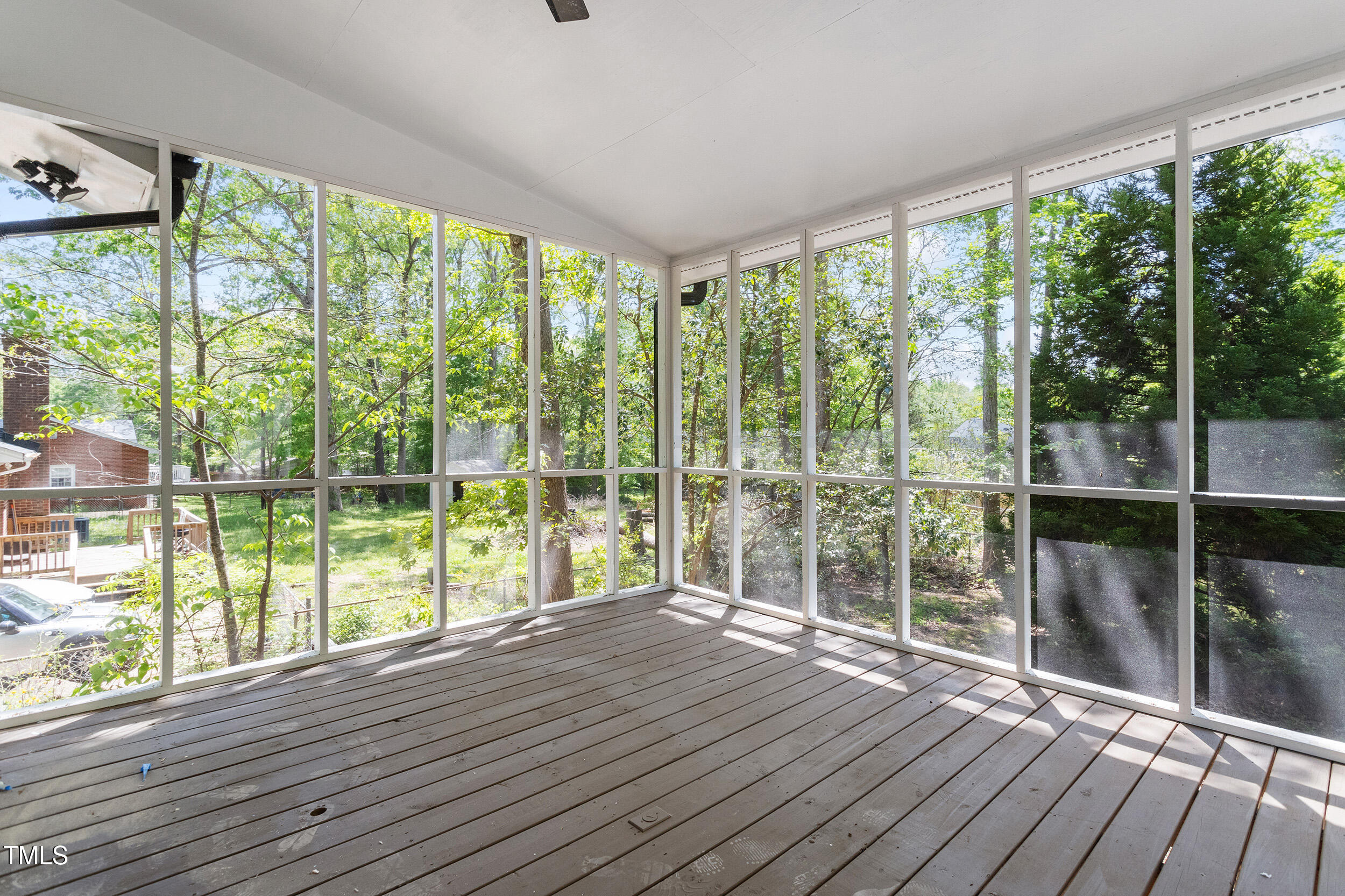 1514 Goodwin Road Durham, NC 27712 - Photo 30 of 33 a view of a room with wooden floor and city view