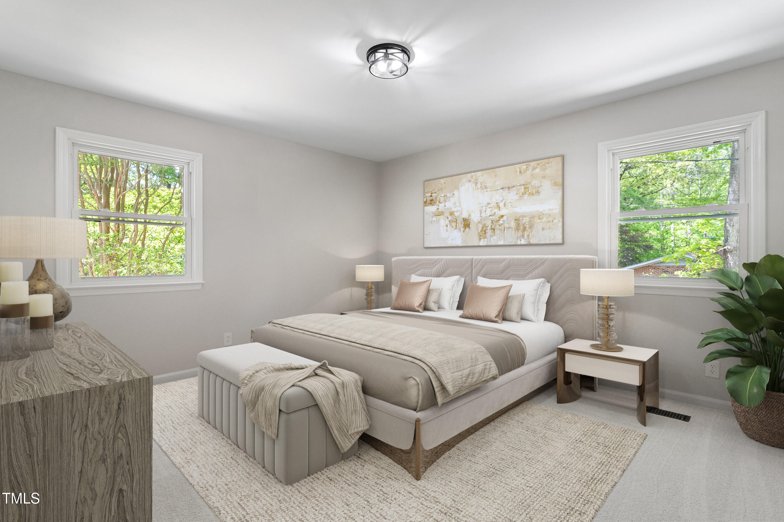 1514 Goodwin Road Durham, NC 27712 - Photo 8 of 33 a bed room with a bed and a chair