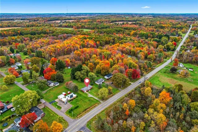 a black and white checkered building