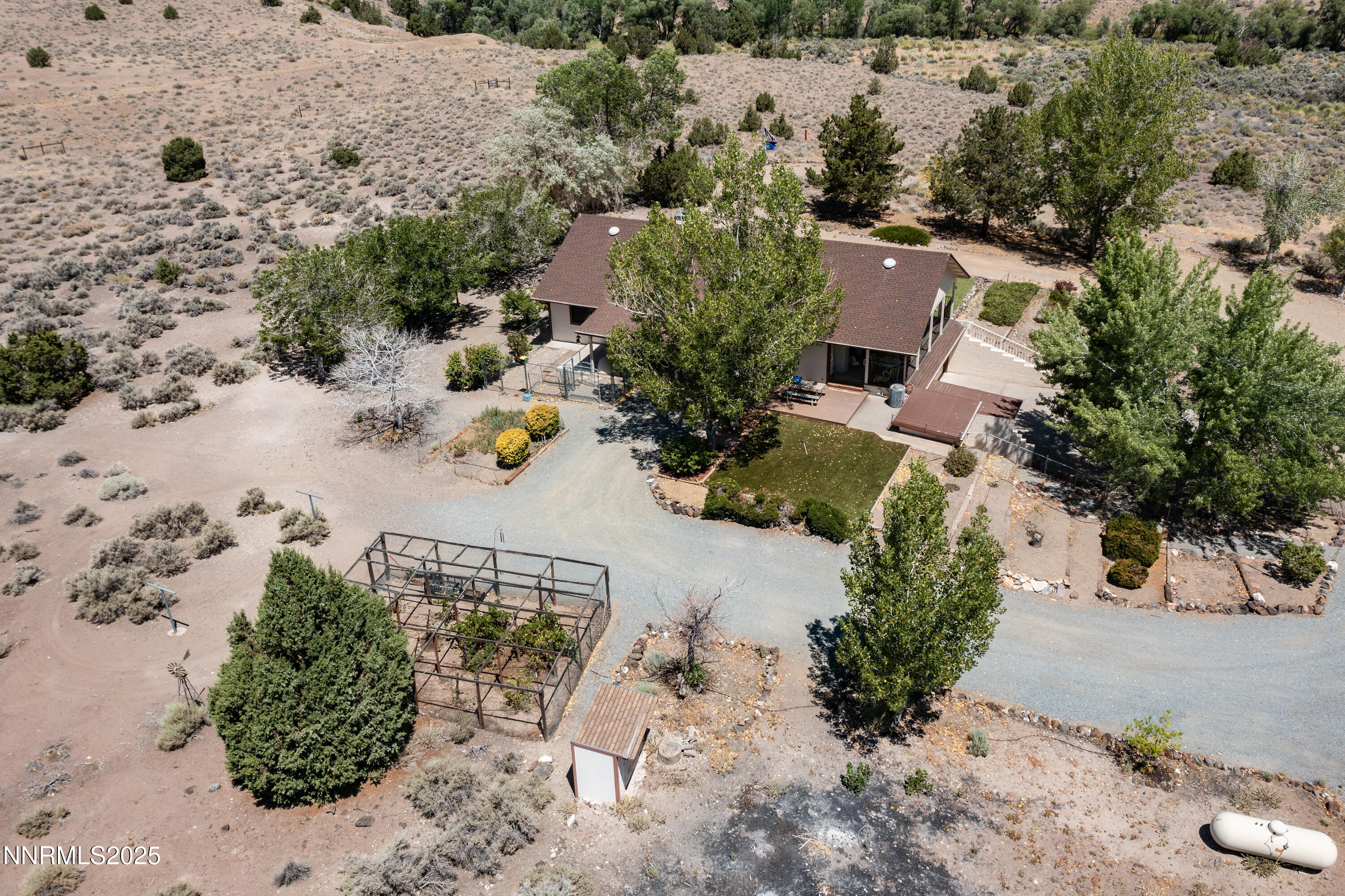 2855 Wilcox Ranch Road Reno, NV 89510 - Photo 33 of 36 an aerial view of a house with a yard
