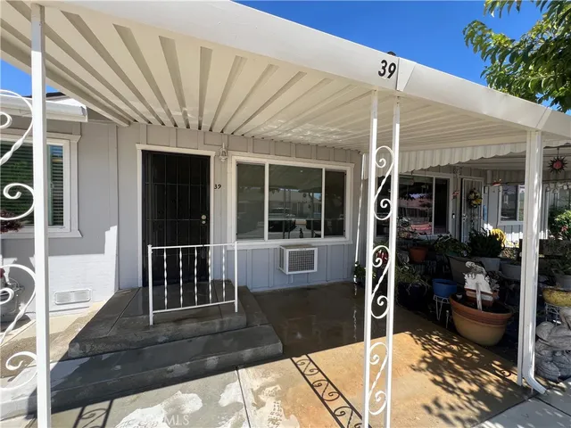 a view of a entryway door front of house