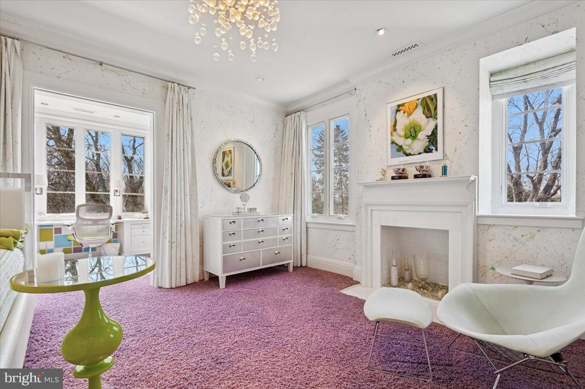 922 Rolandvue Road Baltimore, MD 21204 - Photo 49 of 89 a living room with furniture and a fireplace