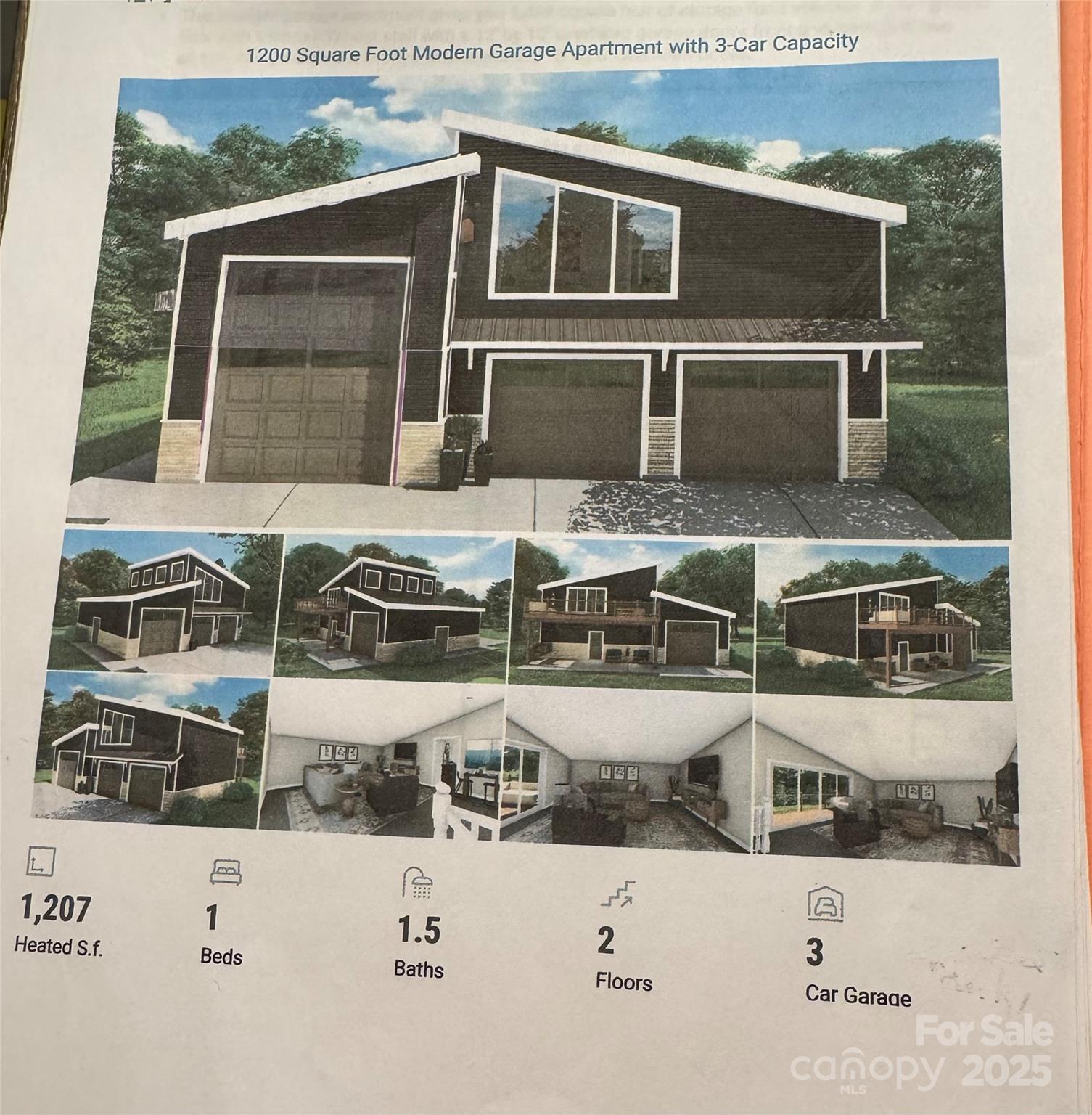 a front view of a house with windows