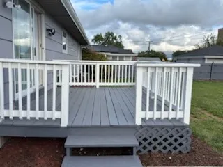 a view of a roof deck