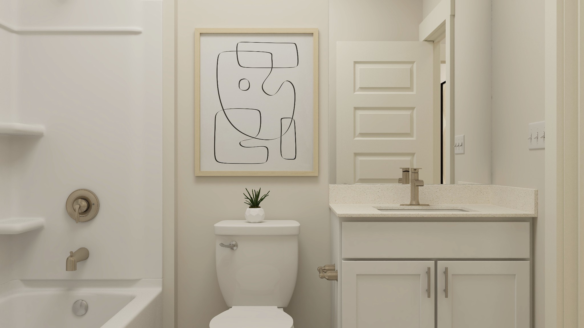 1205 Leavell Lane Murfreesboro, TN 37130 - Photo 17 of 38 a bathroom with a sink a toilet and a bathtub
