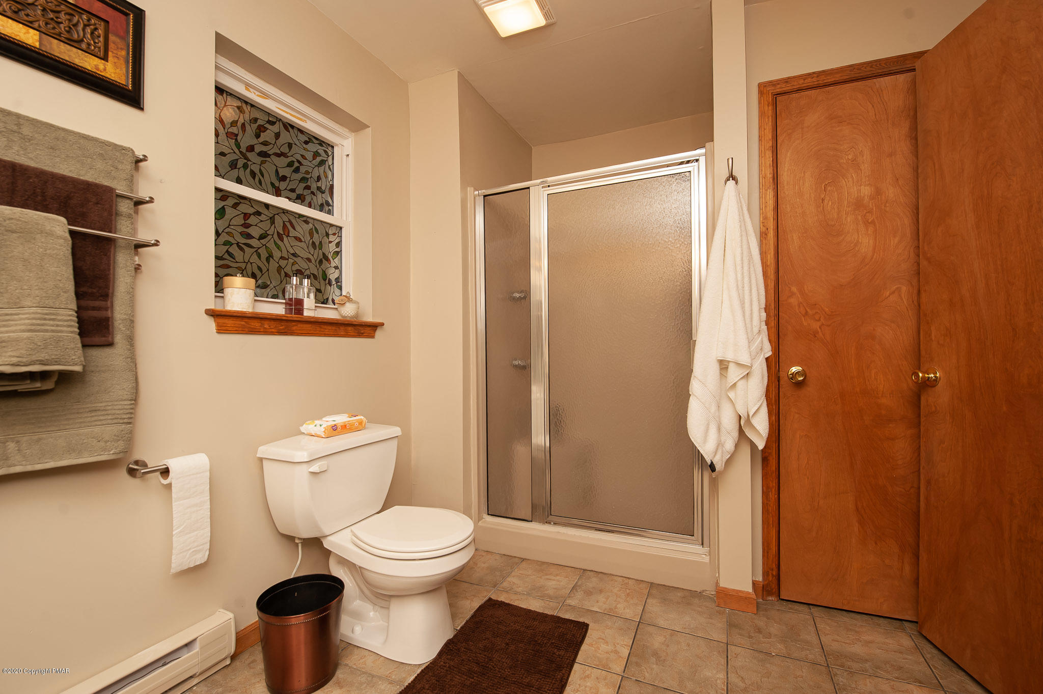 145 Salisbury Road Bushkill, PA 18324 - Photo 33 of 60 a bathroom with a toilet and a shower
