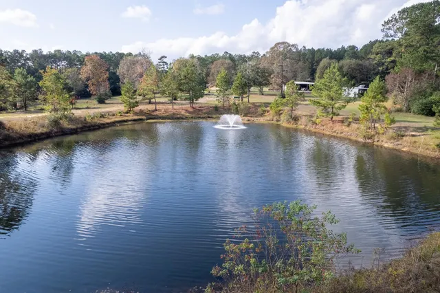 a view of a chairs and tables in the patio and a yard