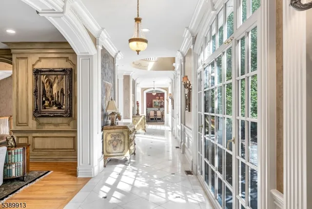 a view of a hallway with interior of the house
